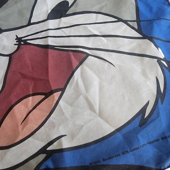 Vintage Looney Tunes Bugs Bunny Bandaroos 1996 Handkerchief Bandana Scarf - Picture 4 of 7